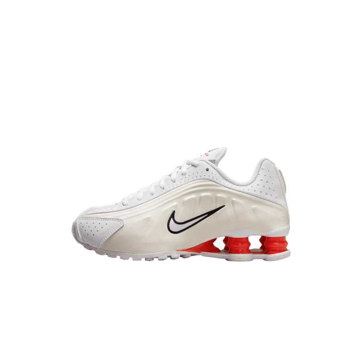 Nike Nike Shox R4 Training Shoes White/Phantom Gray White/Passionate Red Unisex