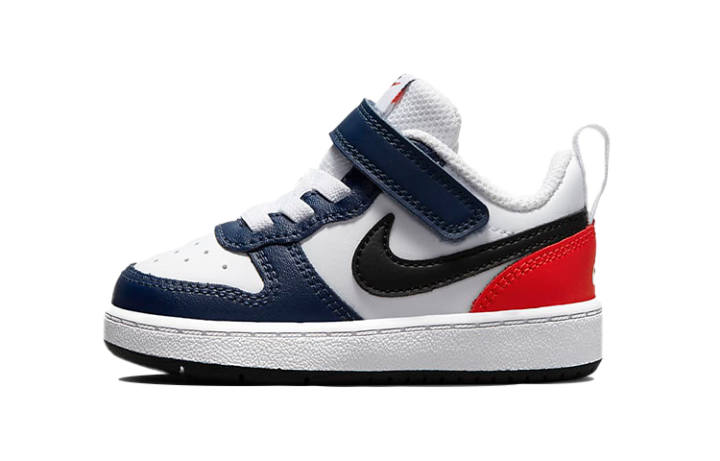 Nike Nike Court Borough Low 2 BTV Low top Skateboard Shoes White Blue Red Infant And Toddler