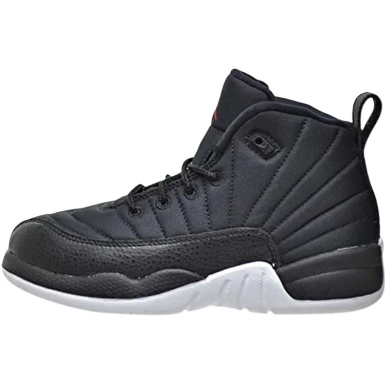 Jordan Jordan Air Jordan 12 Abrasion Resistant High top Children's Basketball Shoes Black Kids'