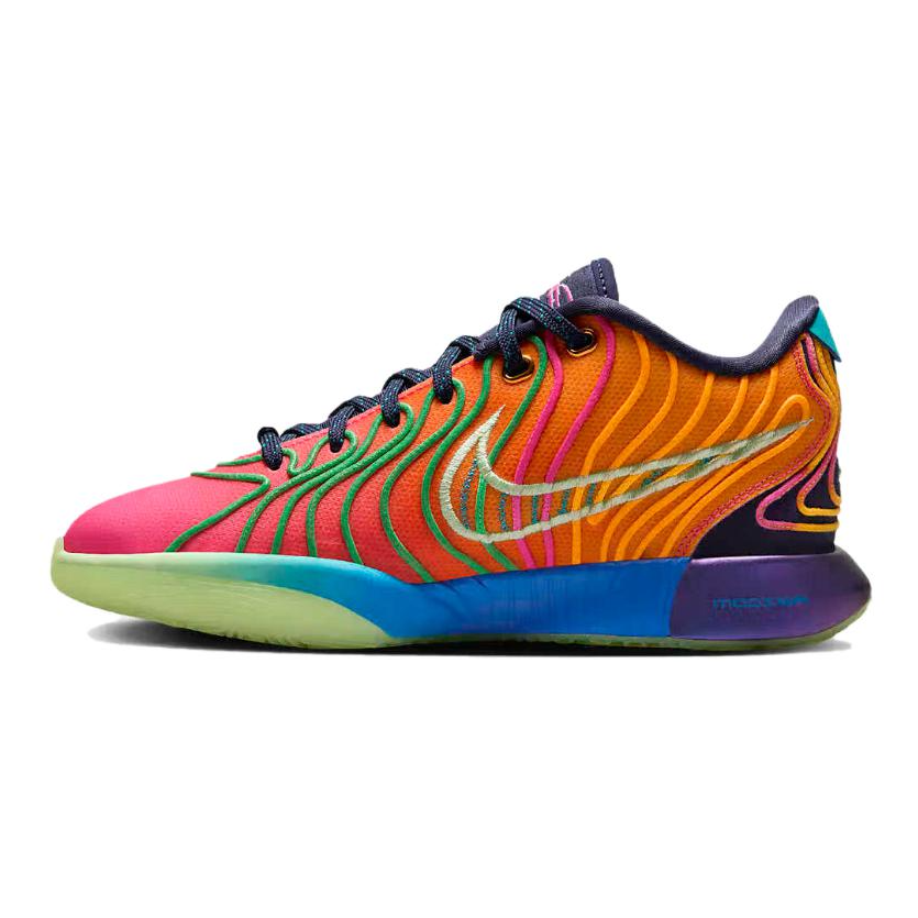 Nike Nike Lebron 21 Low top Basketball Shoes Blue Red Kids'