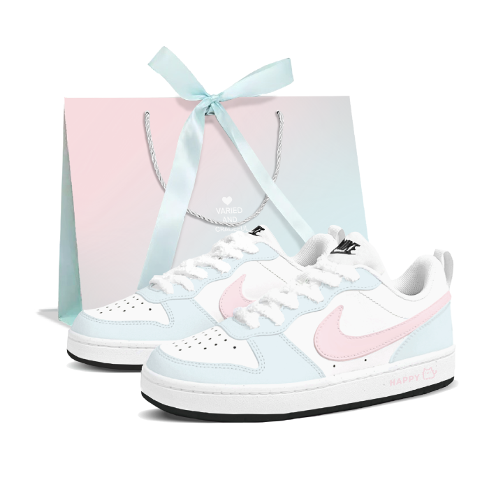Nike Nike Court Borough Maris Sal Bubbles Synthetic Leather Slip Resistant Cushioning Abrasion Resistant
