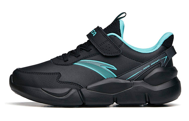 Antakids Slip Resistant Cushioning Abrasion Resistant Low top Running Shoes Black Teenagers