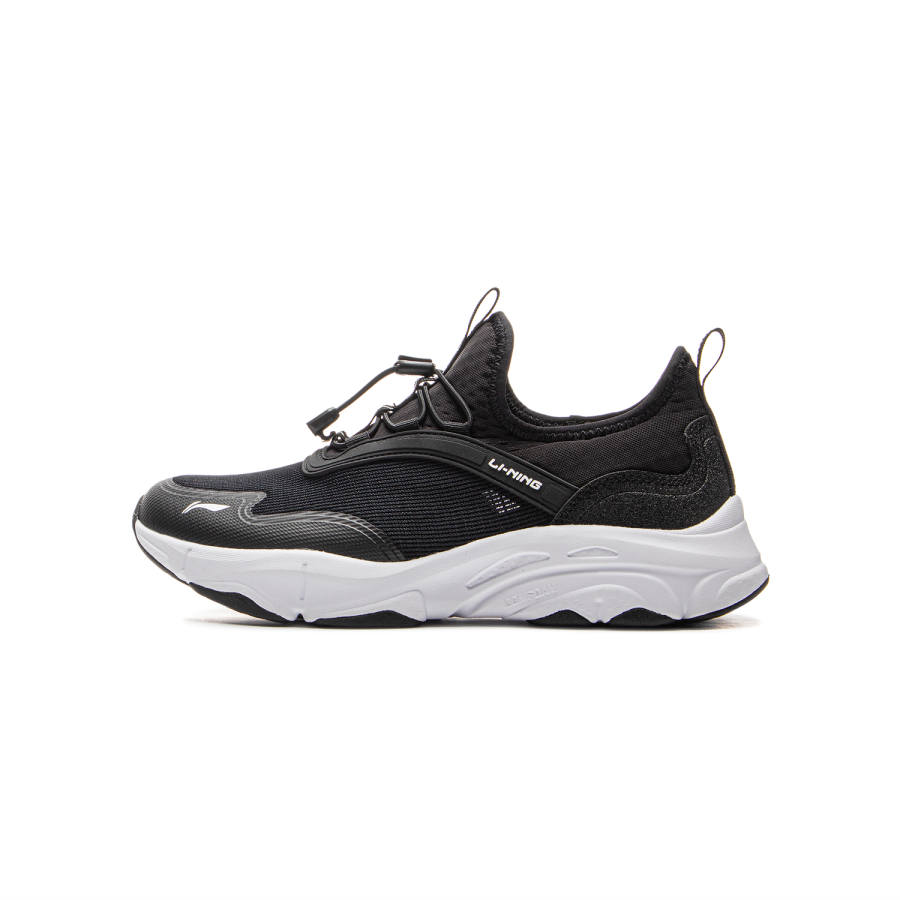 Li-Ning YOUNG Li Ning YOUNG Outdoor Sports Lifestyle Comfortable Cushioning Breathable Low top Casual Shoes Black Kids'