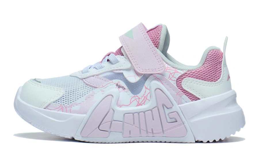 Li-Ning YOUNG Li Ning YOUNG LN 90 SUMMER Slip Resistant Abrasion Resistant Kids Lifestyle Shoes Standard White Nectar Pink Kids'