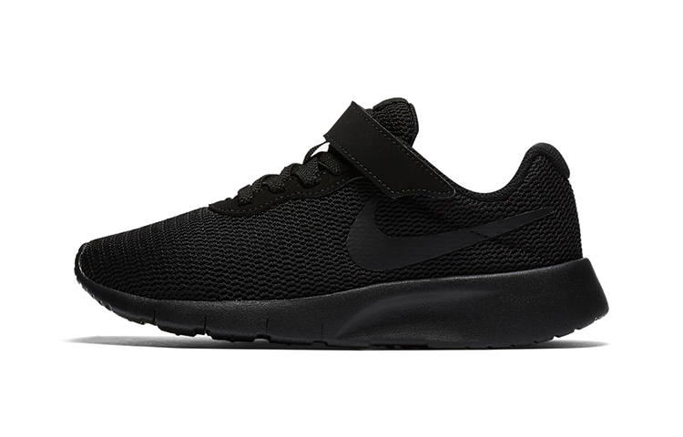Nike Nike Tanjun Slip Resistant Abrasion Resistant Kids Lifestyle Shoes Black Warrior Children Aged 3 7 Years Old