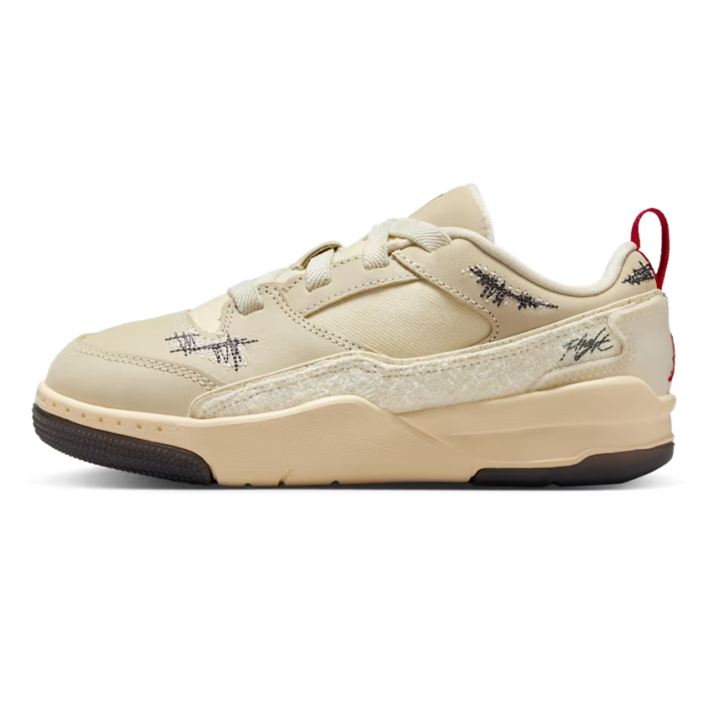 Jordan Téla D'Amore x Jordan FLIGHT COURT Low top Children's Basketball Shoes Beige Kids'