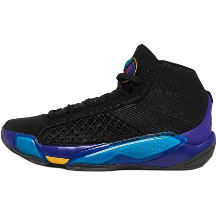 Jordan Jordan Air Jordan 38 Slip Resistant Abrasion Resistant Mid top Basketball Shoes Black Unisex