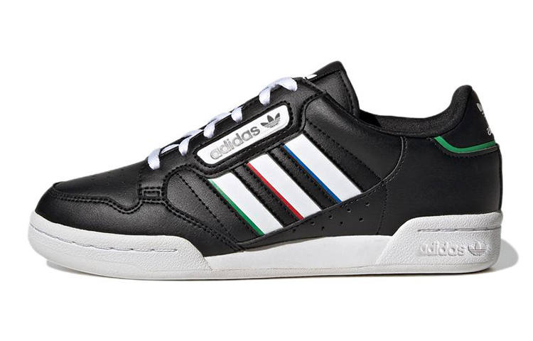 Adidas Originals Adidas Continental 80 Stripes J 'Black White Vivid Red'