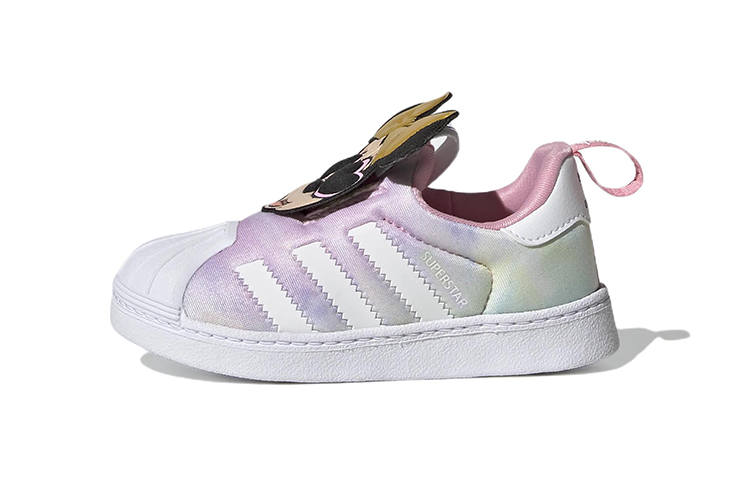 Adidas Originals SUPERSTAR 360 Abrasion Resistant Low top Skateboard Shoes Light Pink Infant And Toddler