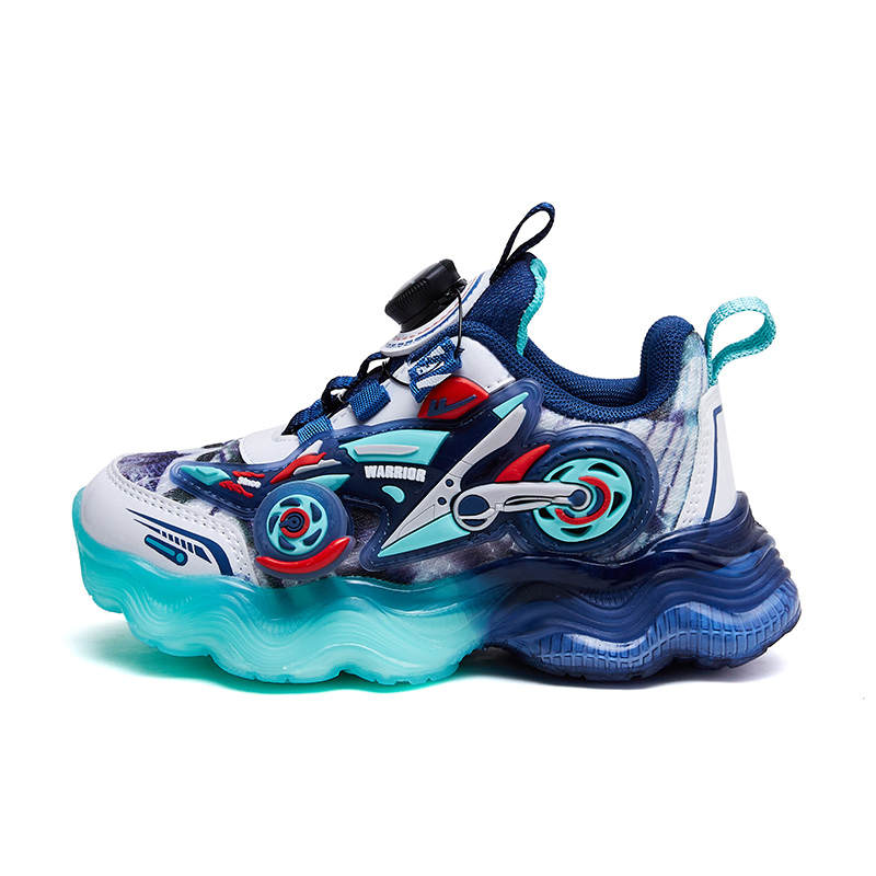 Warrior Kids Lifestyle Shoes Black White Dark Blue Kids'