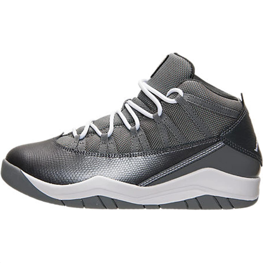 Jordan Jordan PRIME FLIGHT Slip Resistant Abrasion Resistant Mid top Children's Basketball Shoes Gray Kids'