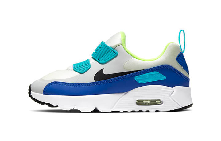 Nike Nike Air Max Tiny 90 Kids Lifestyle Shoes White Blue Children Aged 3 7 Years Old