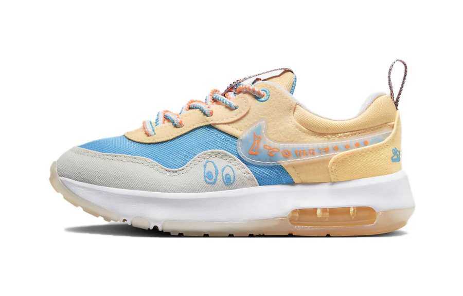 Nike Nike Air Max Motif Kids Lifestyle Shoes Yellow Blue Gray Children Aged 3 7 Years Old