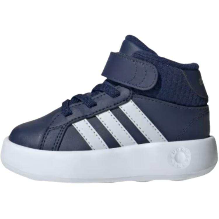 Adidas Adidas GRAND COURT Trendy Mid top Toddler Shoes Blue Infant And Toddler