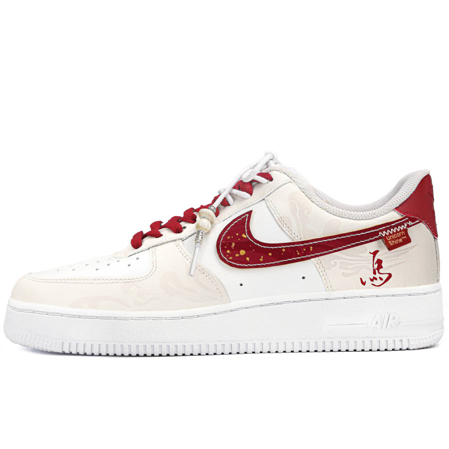 Nike Nike Air Force 1 Prosperity Tianchi Leather Slip Resistant Cushioning Abrasion Resistant
