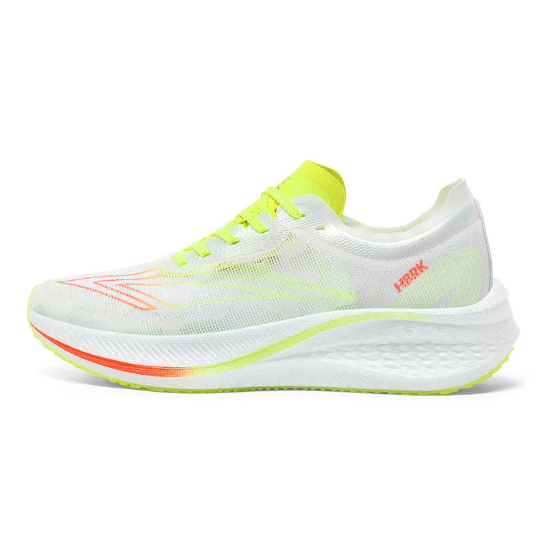 HBRK Cushioning Breathable Cushioning Breathable Low top Kids' Running Shoes White Green Kids'