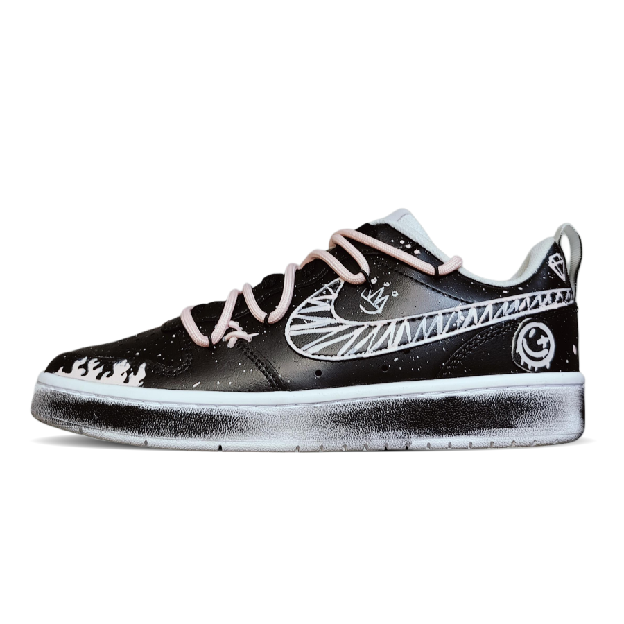 Nike Nike Court Borough Gothic Lolita Lightweight Cushioning Lightweight Cushioning Low top Kids' Skateboarding Shoes