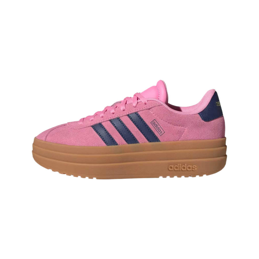 Adidas Adidas VL Court Bold Leather Abrasion Resistant Low top Kids' Training Shoes Nirvana Pink Teenagers