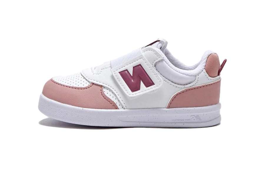 New Balance Baby New Balance Abrasion Resistant Breathable Low top Running Shoes White Pink