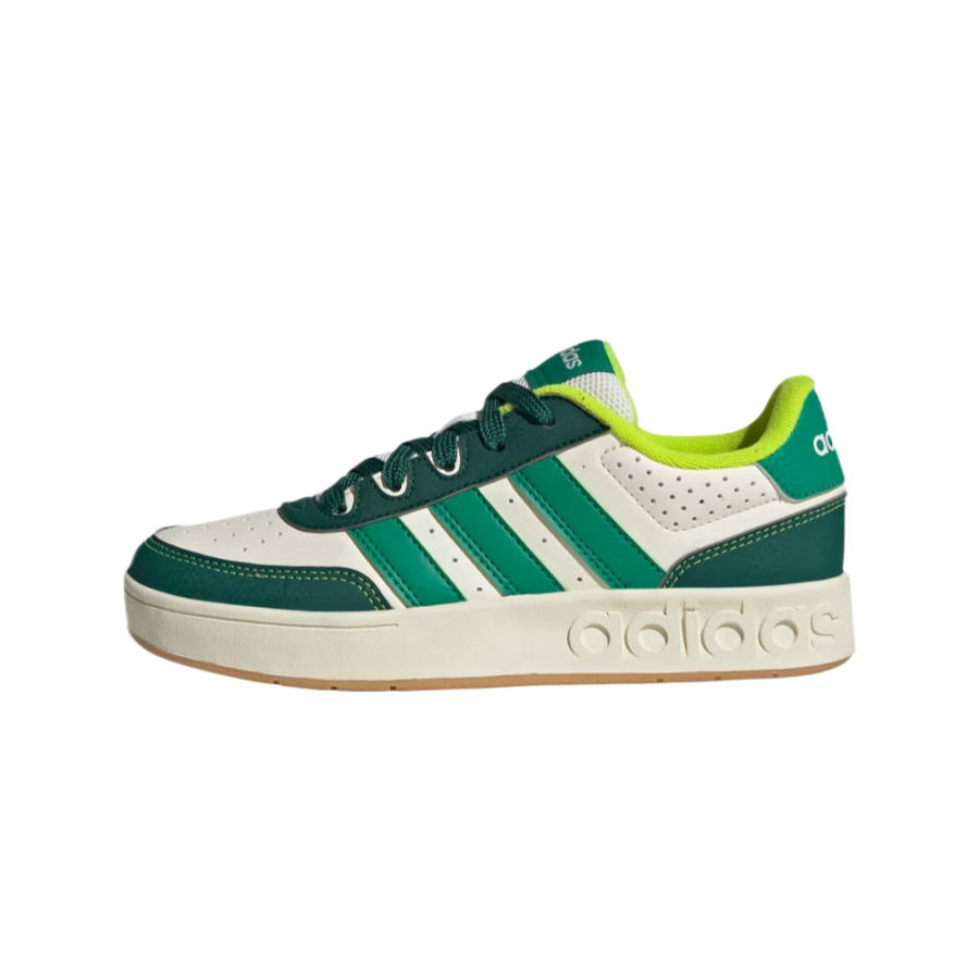 Adidas Adidas Kids' Running Shoes Gray White Preppy Green Teenagers