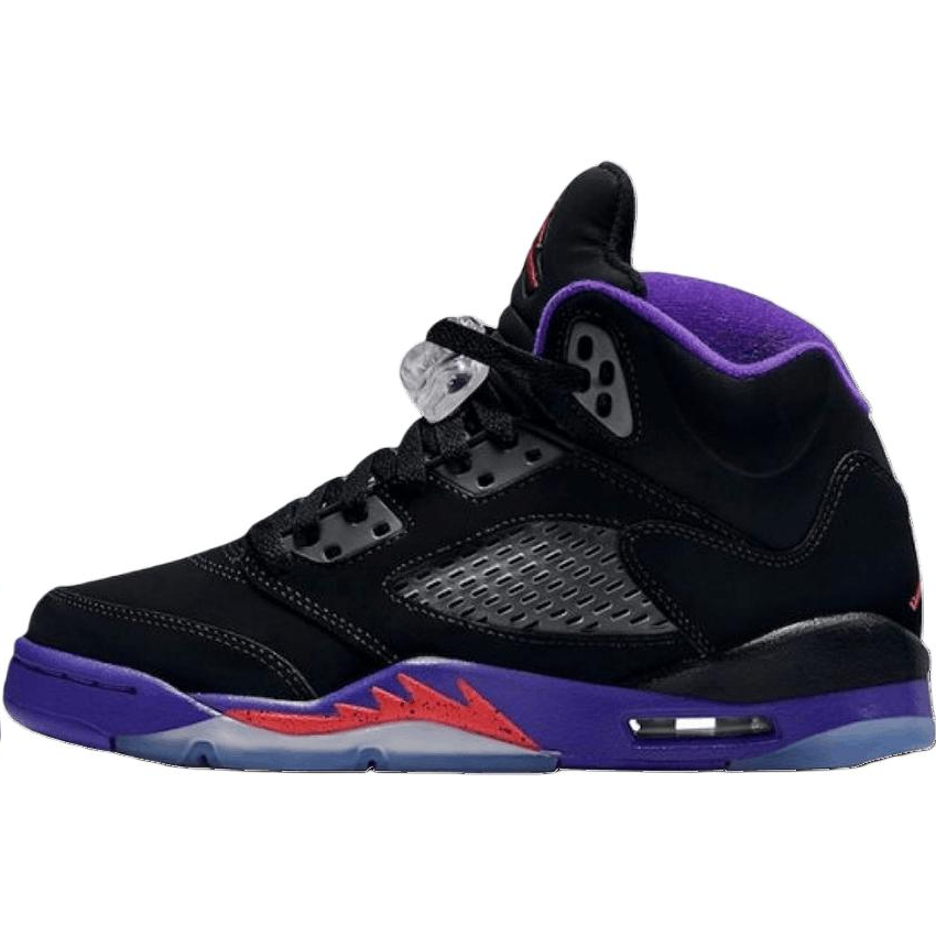 Jordan Jordan Air Jordan 5 Mid top Children's Basketball Shoes Black Children Aged 3 7 Years Old
