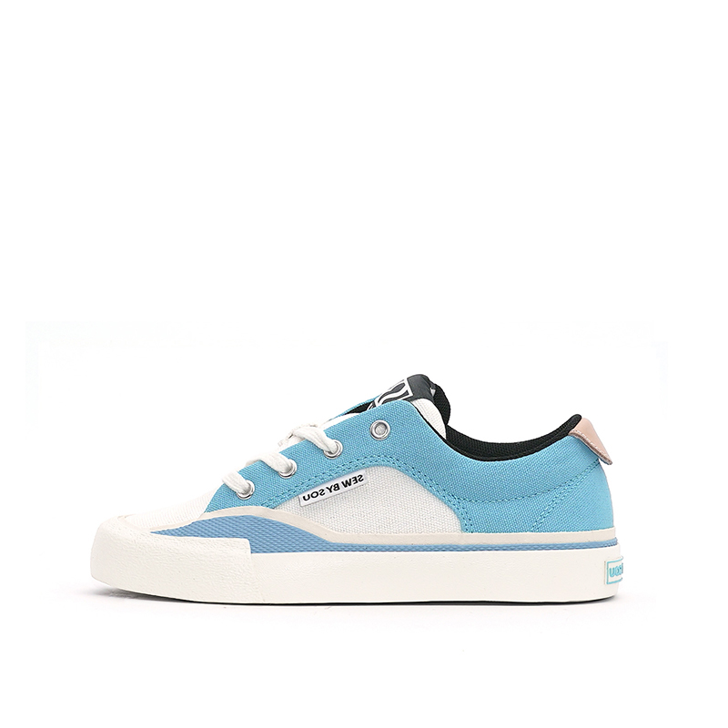 SEW BY SOU Slip Resistant Abrasion Resistant Low top Kids' Skateboarding Shoes Blue Kids'