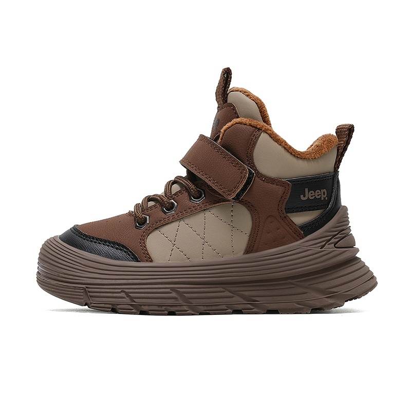 Jeep Lightweight Soft Sole Outdoor Sports, Fleece Lined Comfortable Versatile Abrasion Resistant Thermal