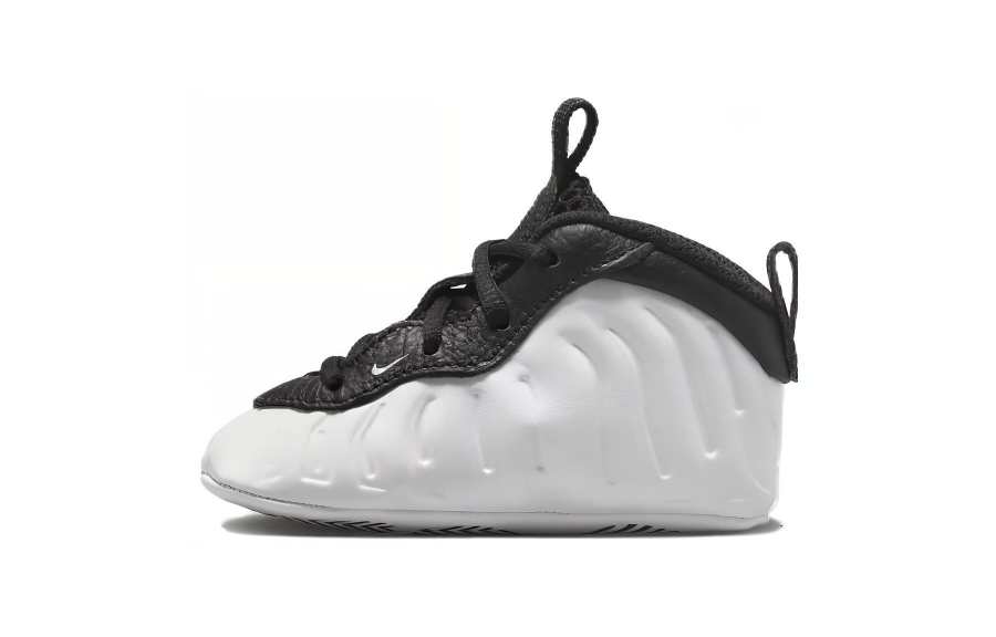 Nike Nike Posite One Slip Resistant Abrasion Resistant Mid top Children's Basketball Shoes Black White Infant And Toddler