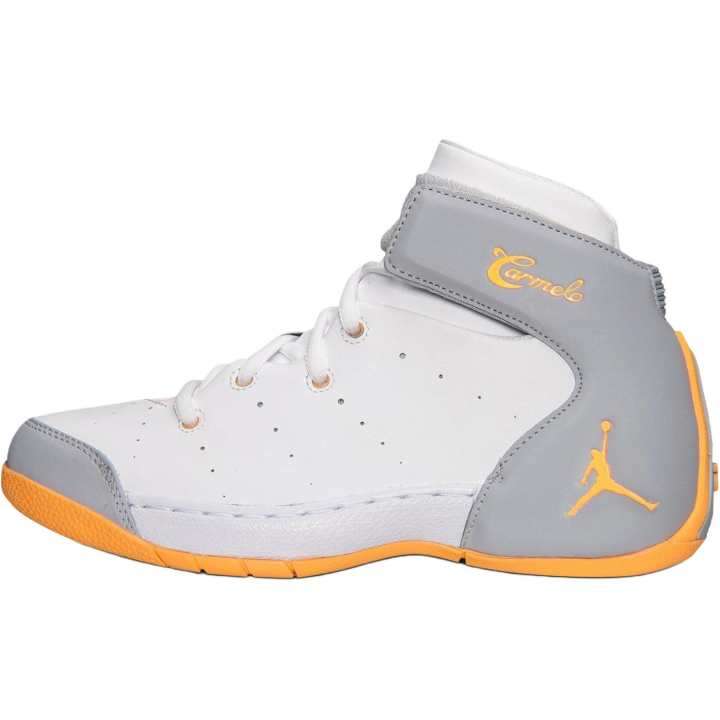 Jordan Jordan Melo 1.5 High top Basketball Shoes Gray White Unisex