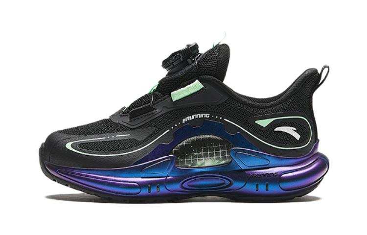 Antakids Comfortable Cushioning, Wear Resistant Low top Kids' Running Shoes Black Blue Children Aged 3 7 Years Old