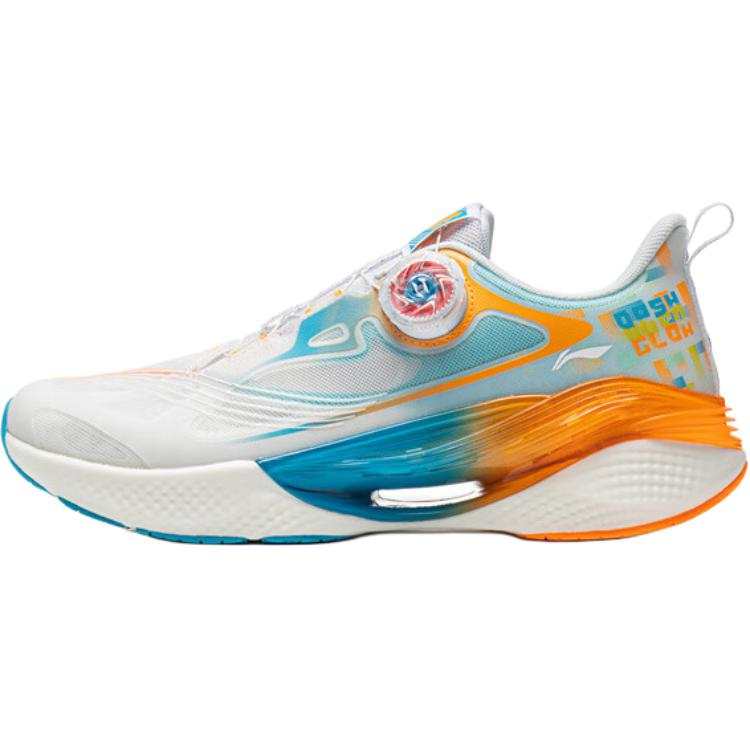 Li-Ning YOUNG Li Ning YOUNG Xingyun Fabric Running Shoes Standard White/dolphin Blue Teenagers