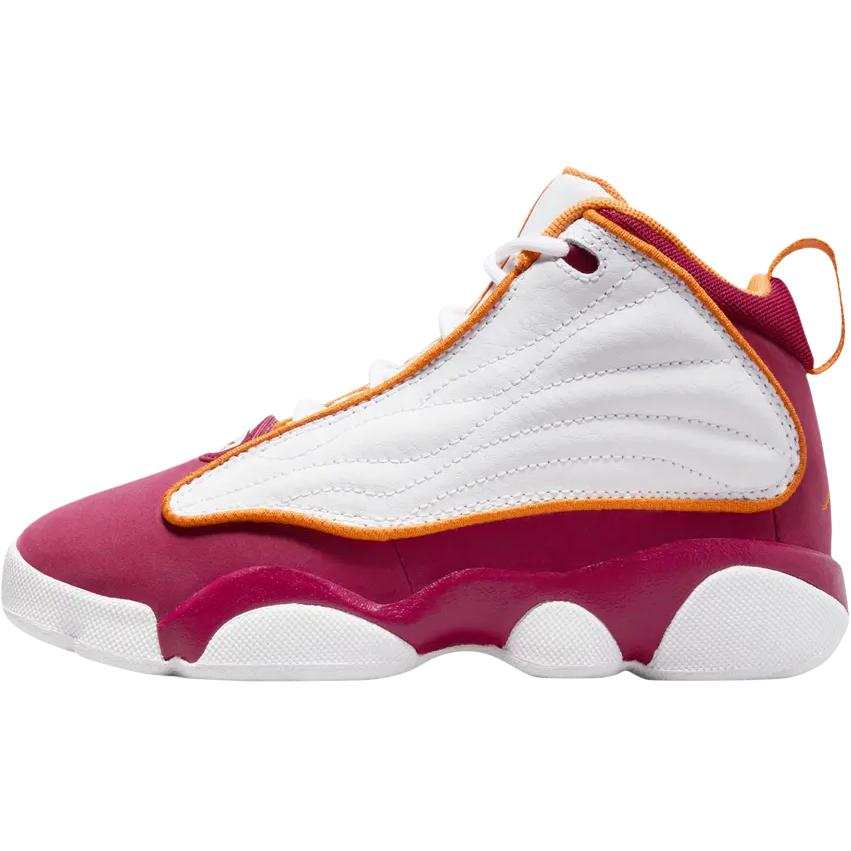 Jordan Jordan Pro Strong High top Children's Basketball Shoes White Children Aged 3 7 Years Old