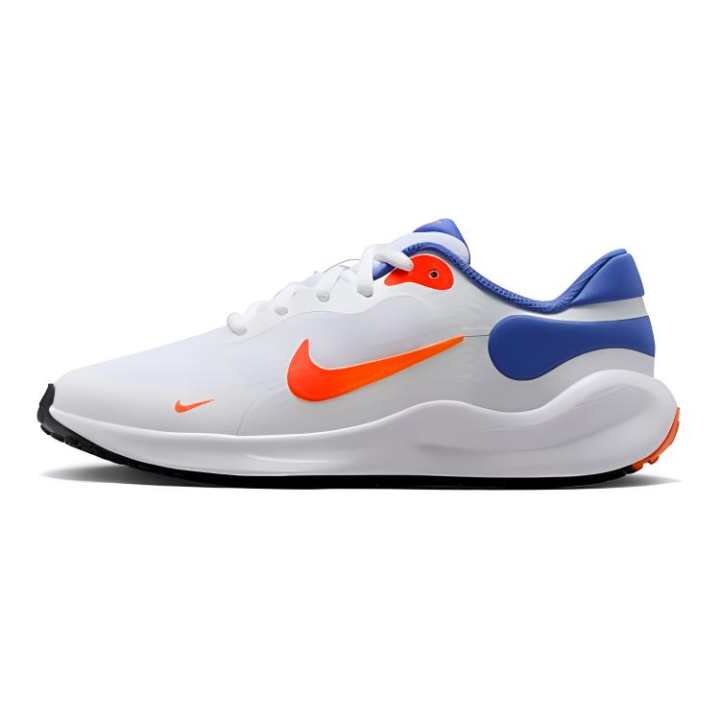 Nike Nike REVOLUTION 7 Soft And Comfortable Slip Resistant Abrasion Resistant Low top Kids' Running Shoes White Kids'