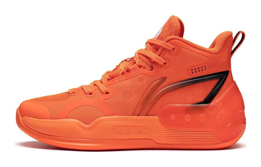 Li-Ning YOUNG Li Ning YOUNG YuShuai 16 Mid Slip Resistant Cushioning Abrasion Resistant Rebound Mid top Basketball Shoes Orange