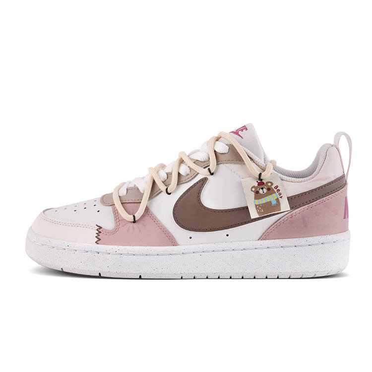 Nike Nike Court Borough Low top Kids' Skateboarding Shoes Pink Brown Teenagers