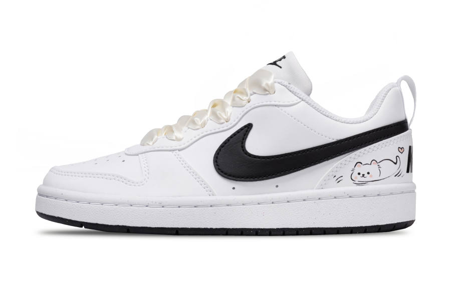 Nike Nike Court Borough Low top Kids' Skateboarding Shoes Black Teenagers