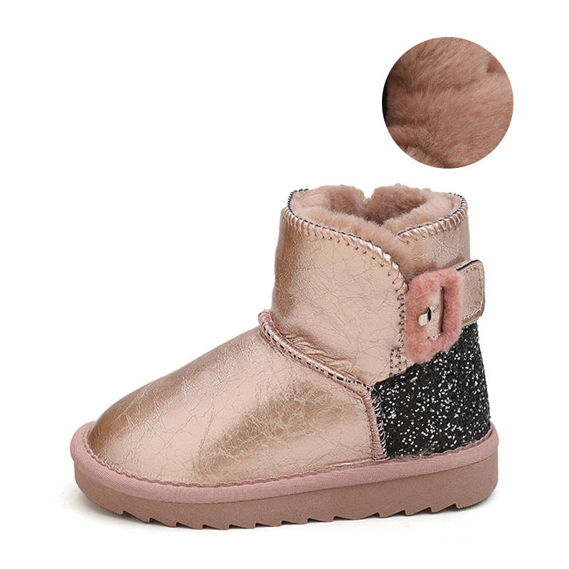 BODING BODING Fleece Lined Thermal, Slip Resistant, Abrasion Resistant Kids' Boots Kids'