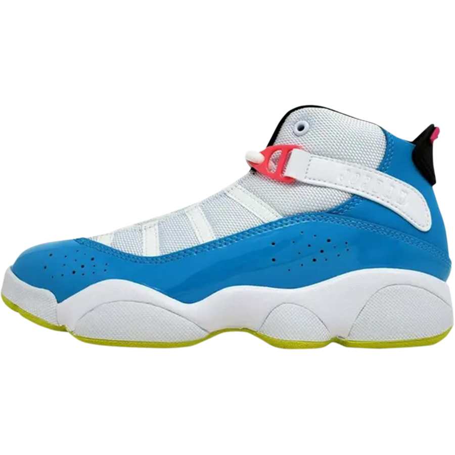Jordan Jordan 6 Leather Mid top Children's Basketball Shoes Blue Kids'