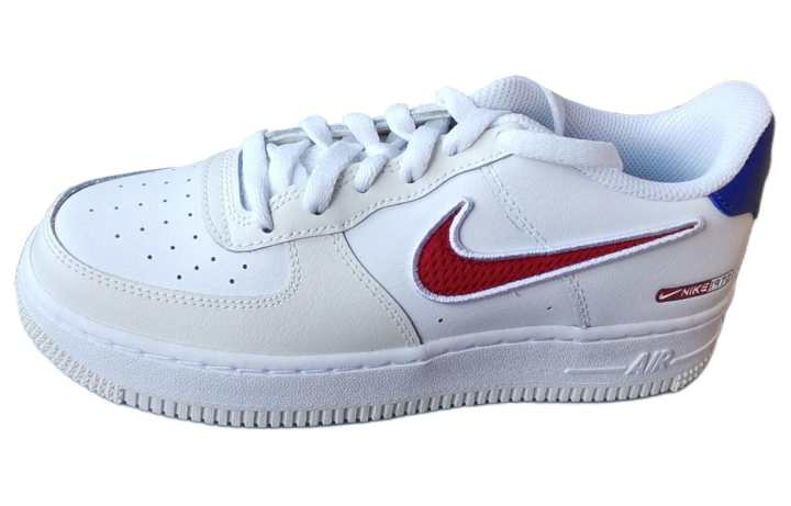 Nike Nike Air Force 1 LV8 Low top Skateboard Shoes White Red Unisex