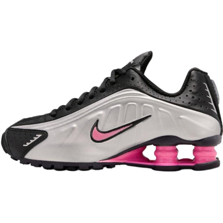 Nike Nike Shox R4 Low top Running Shoes Black Silver Pink Unisex