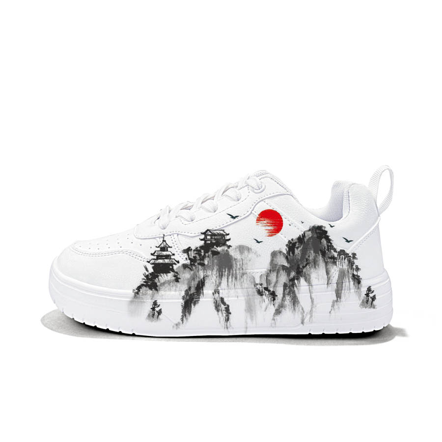 ZUOLENGCHAN Synthetic Leather Breathable And Lightweight Low top Casual Shoes Unisex White