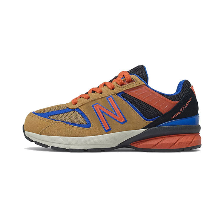 New Balance New Balance NB 990 V5 Kids Lifestyle Shoes Brown Orange Children Aged 3 7 Years Old