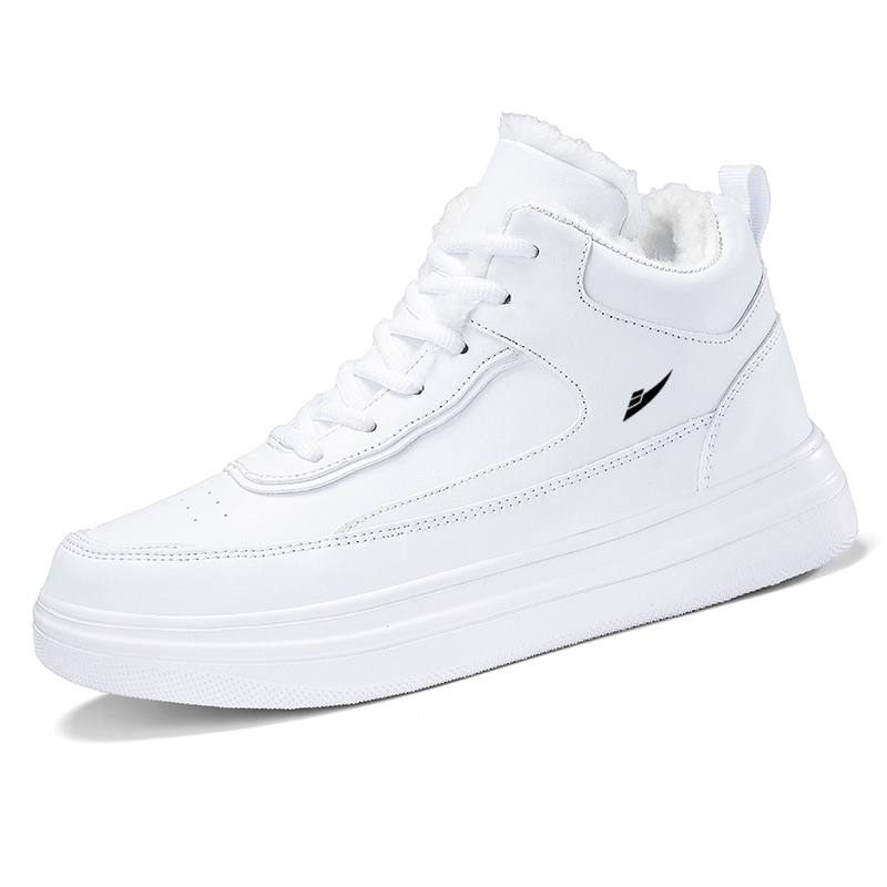 KUDING Synthetic Leather Thermal Slip Resistant Cushioning High top Skateboard Shoes Men's