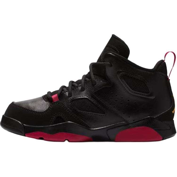Jordan Jordan Flight Club 91 Abrasion Resistant Mid top Kids Lifestyle Shoes Black Children Aged 3 7 Years Old
