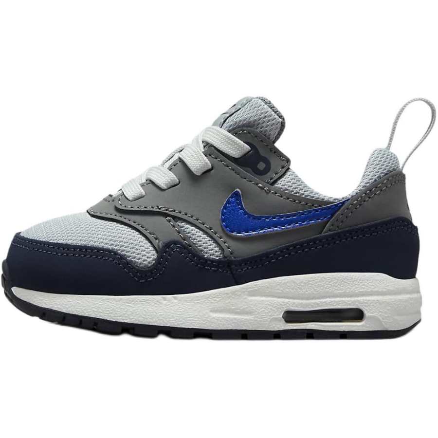 Nike Nike Leather Slip Resistant Abrasion Resistant Low top Toddler Shoes Gray Black Infant And Toddler