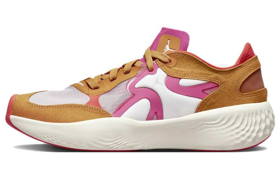 Jordan Jordan Delta 3 Slip Resistant Abrasion Resistant Low top Casual Shoes Brown Yellow Unisex