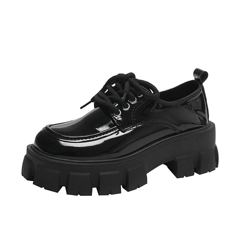 MUMUTU Slip Resistant, Abrasion Resistant, Breathable Kids' Leather Shoes Black Teenagers