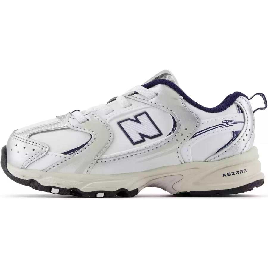 New Balance New Balance Synthetic Leather Cushioning Low top Toddler Shoes Silver White Infant And Toddler