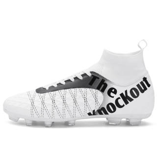 CAMKIDS Slip Resistant Anti Kick Slip Resistant Anti Kick High top Kids' Soccer Shoes Teenagers