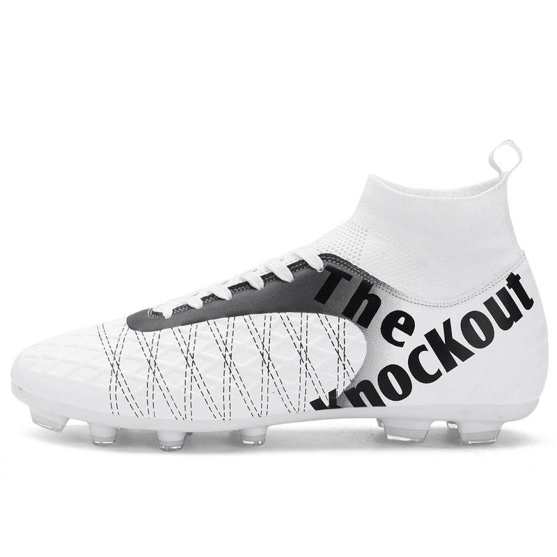 CAMKIDS Slip Resistant Anti Kick Slip Resistant Anti Kick High top Kids' Soccer Shoes Teenagers